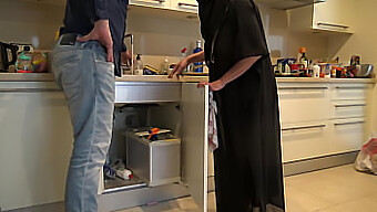 British Plumber Has An Affair With A Muslim Housewife In Her Kitchen