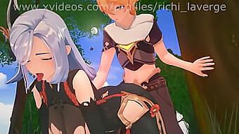 Een Verzameling Ongecensureerde 3d-Babes In Lingerie Van Genshin Impact, Naruto En Meer